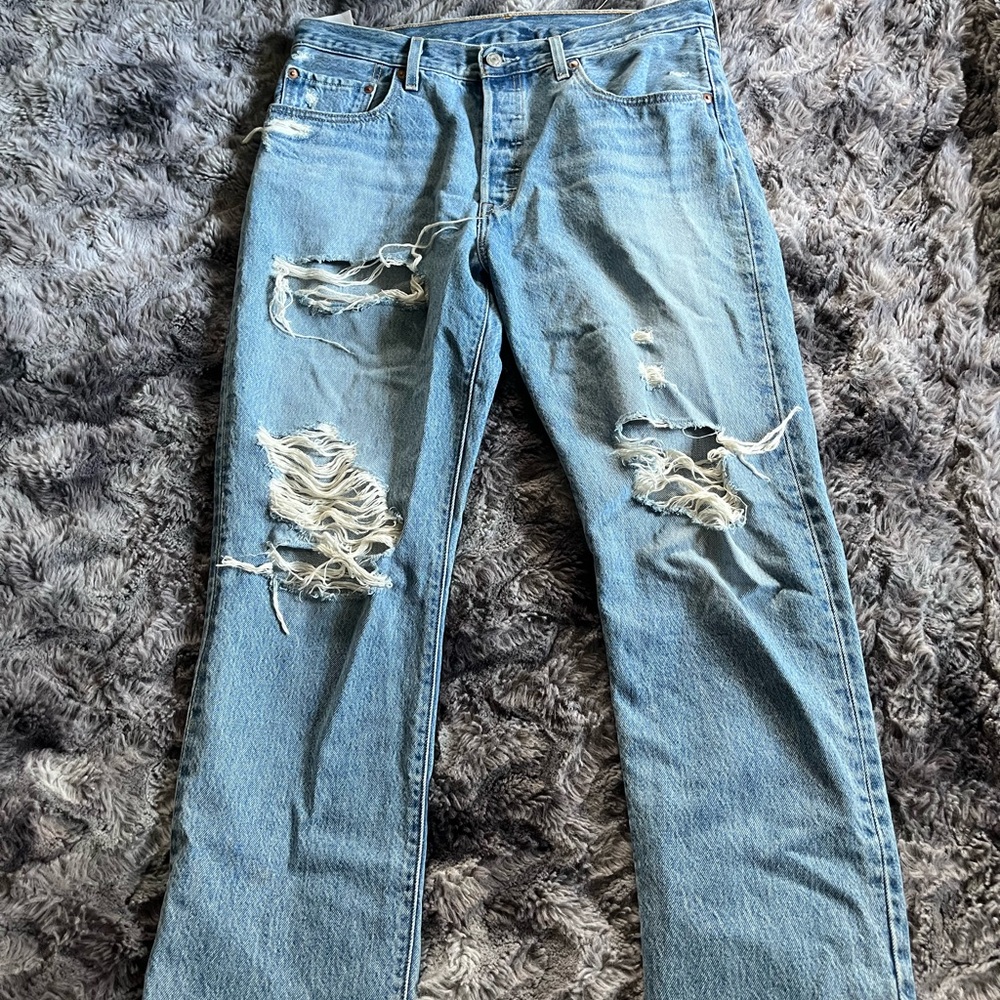 Levi’s 501 Distressed Jeans